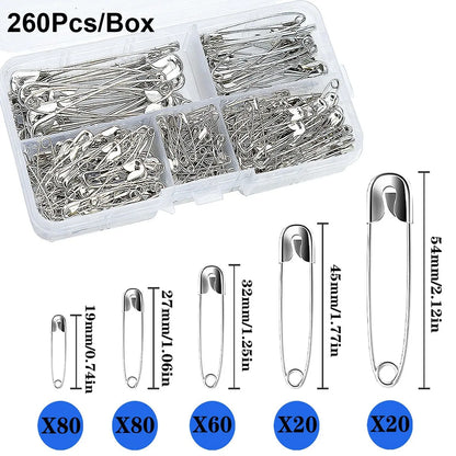 Safety Pin Set 260pcs