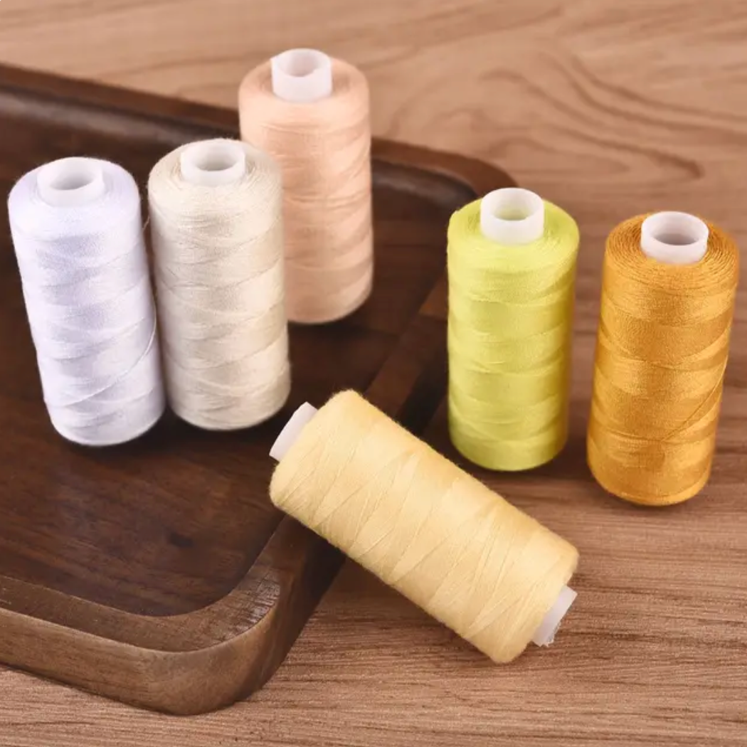 Multicolor Polyester Sewing Thread Roll 6 Colors Set