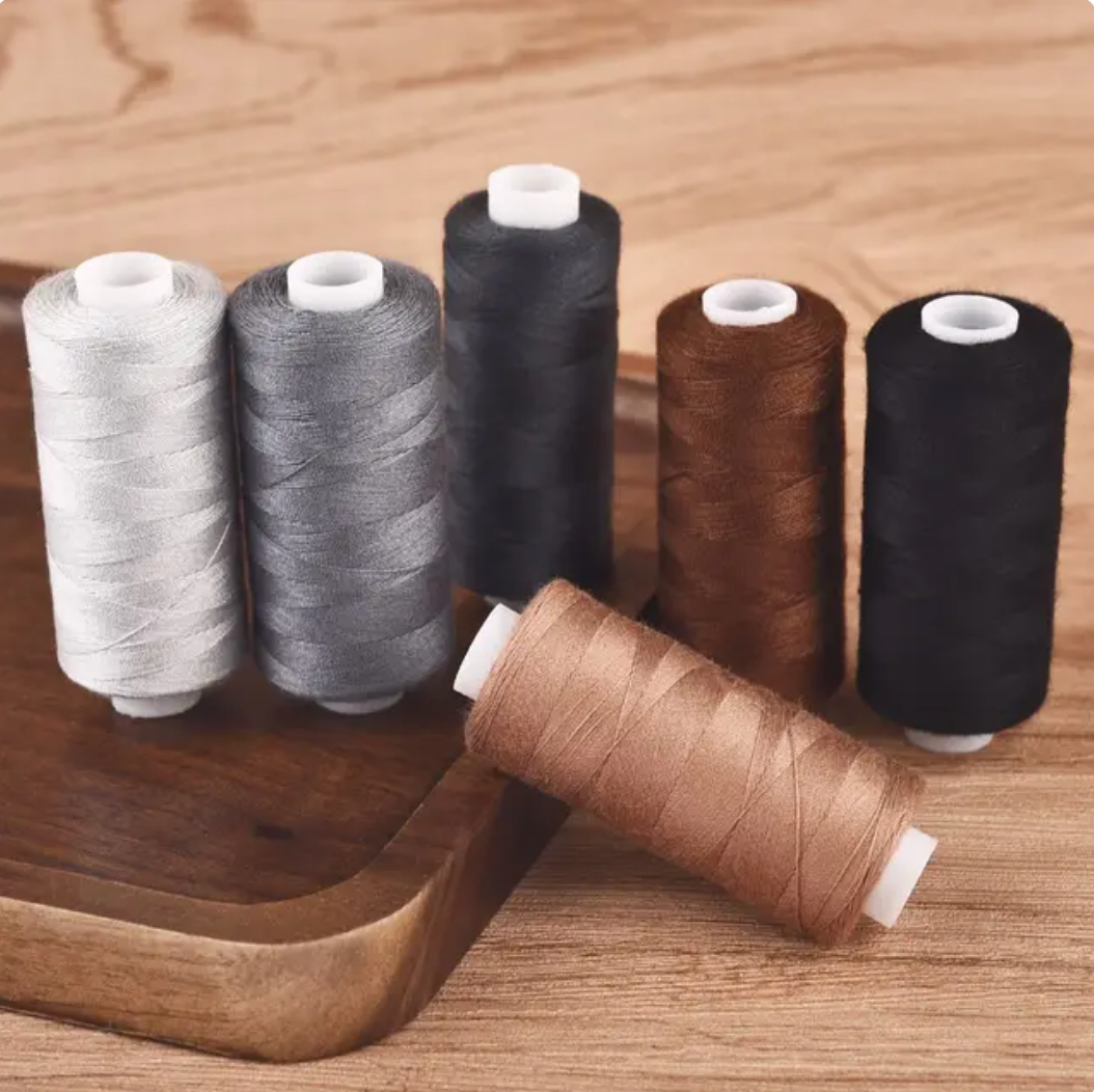 Multicolor Polyester Sewing Thread Roll 6 Colors Set