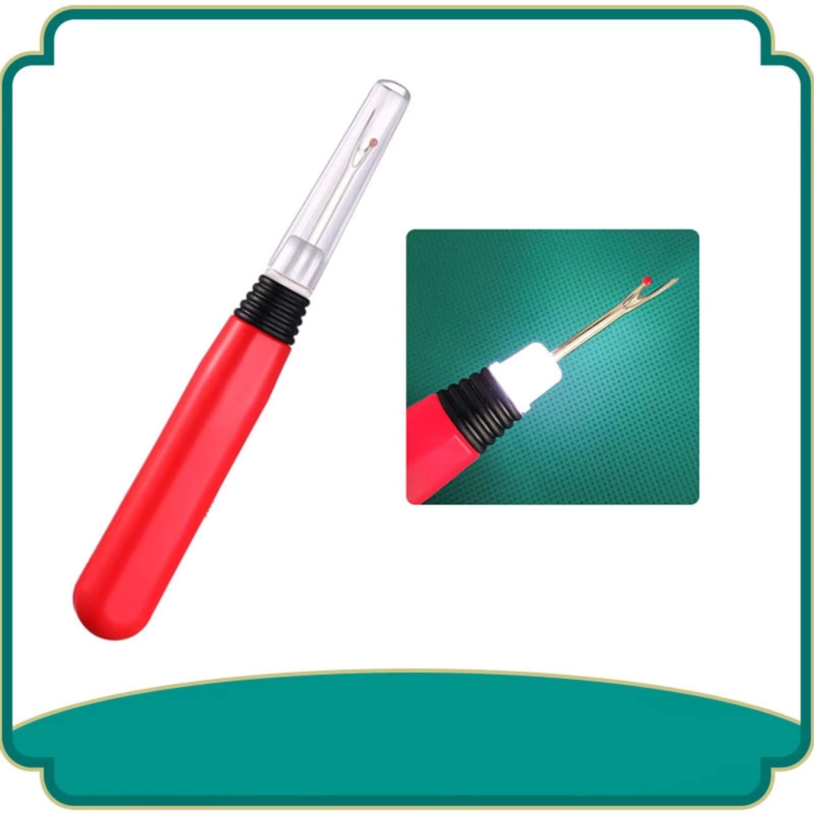 Lighted Seam Ripper for Easy Unpicking and Quilting