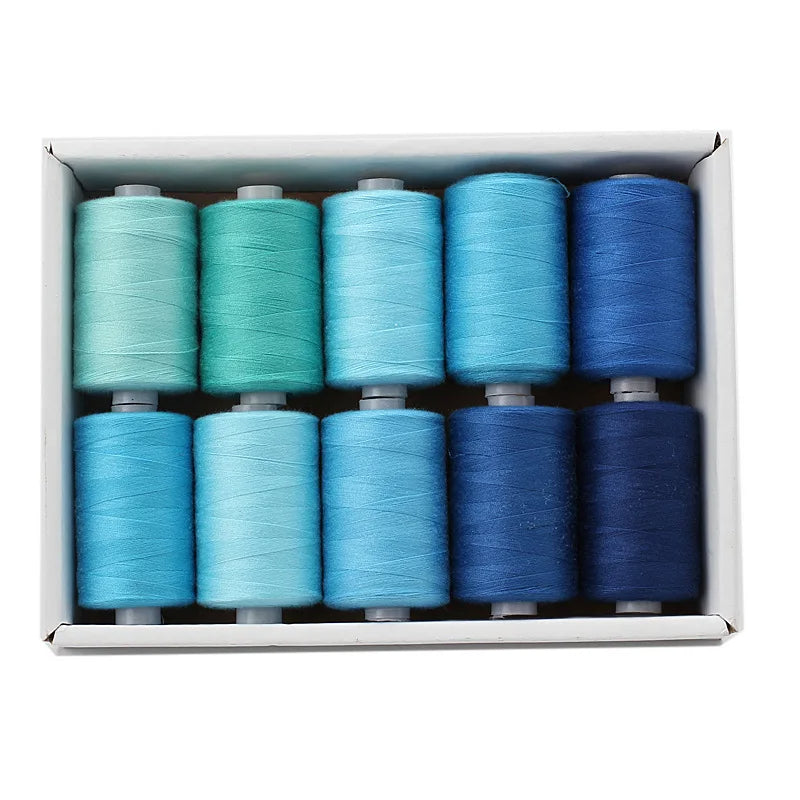 Sewing Threads Blue Tones