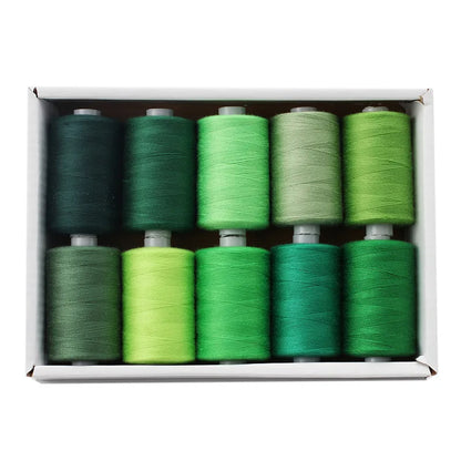 Sewing Threads Green Tones