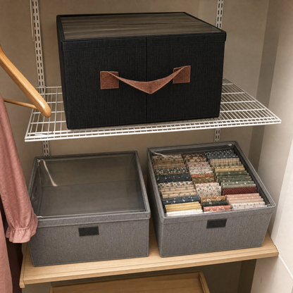 Foldable Storage Box With a Transparent Lid