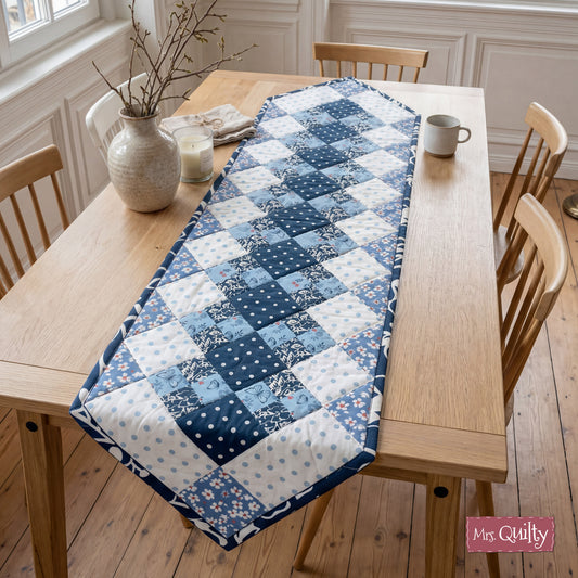 DIY Quilted Table Runner Pattern - Printable PDF for Quick Crafting