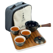 Tea Making Set with Cups and Compact Case