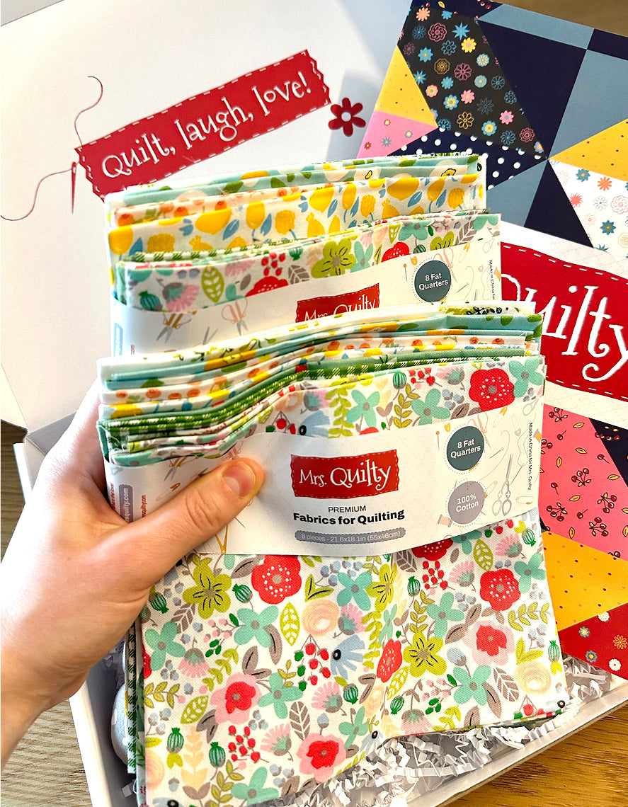 Mrs. Quilty Tutorial Quilting Kit Box β Fabric, Patterns & Sewing Tools | Mrs Quilty