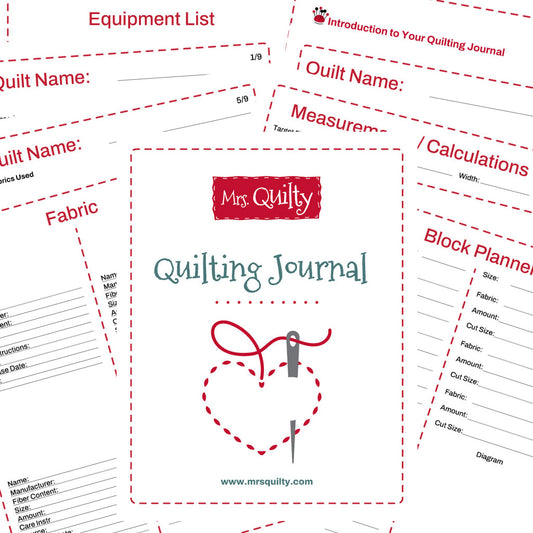 Quilting Journal 30 pages (Printable)