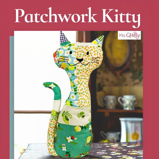 Patchwork Kitty Downloadable PDF Quilt Pattern