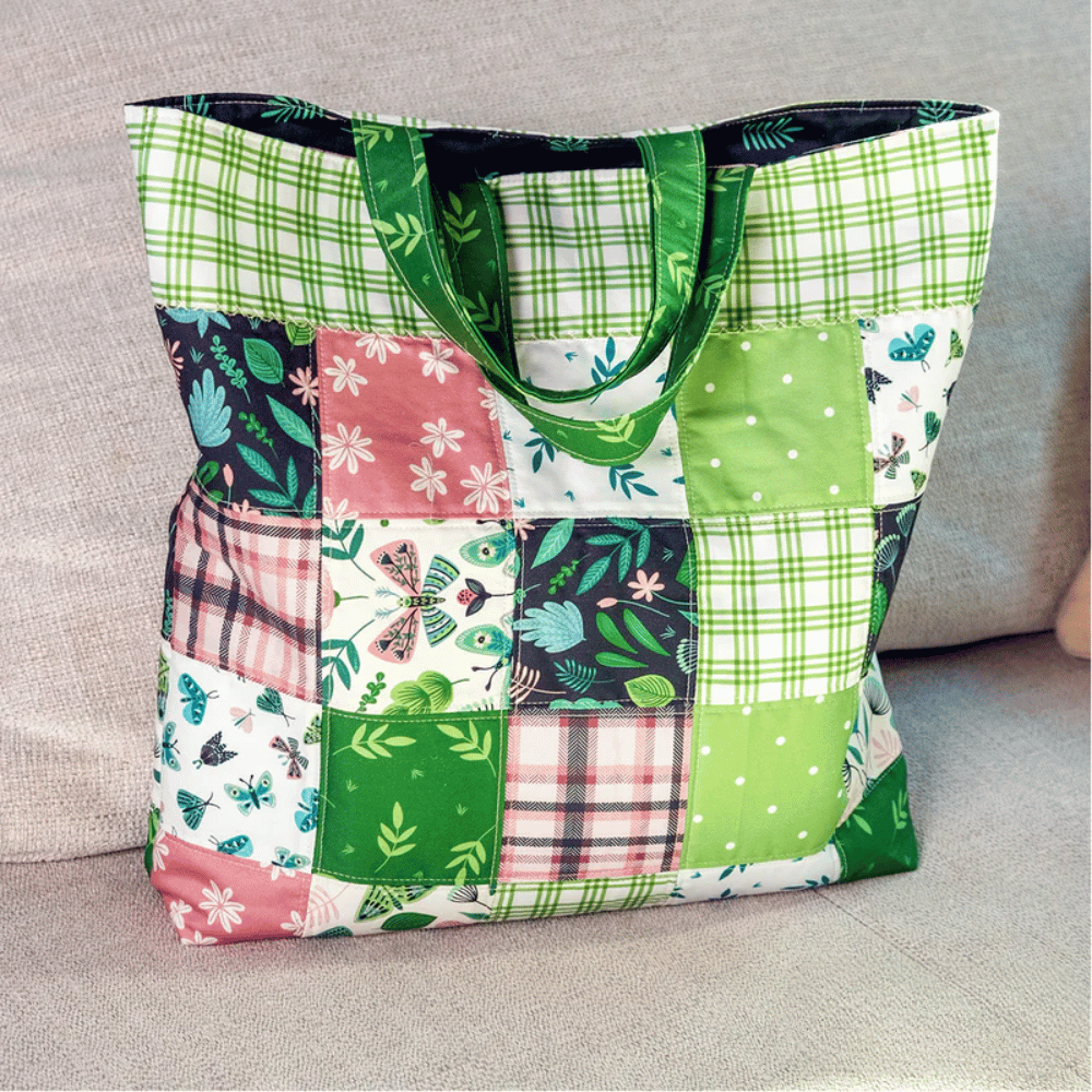 Tote Patterns To Download Tote Bag Downloadable PDF Quilt Pattern | Mrs Quilty