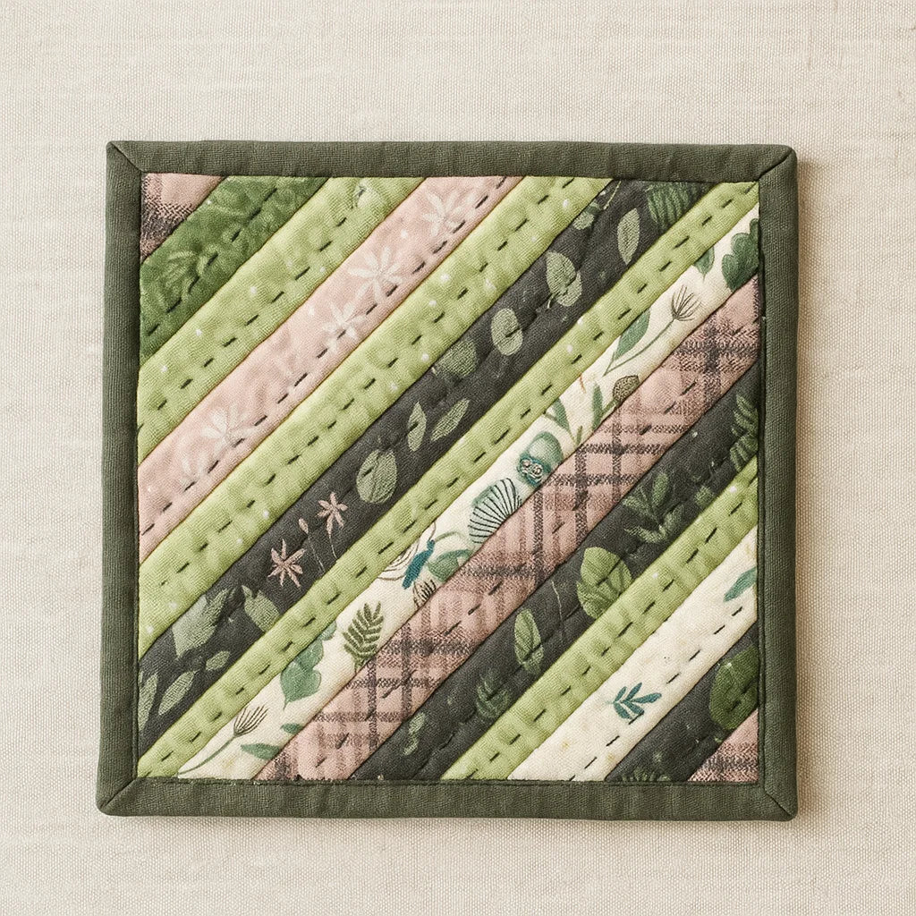 String Pieced Potholder PDF Quilt Pattern | Mrs. Quilty