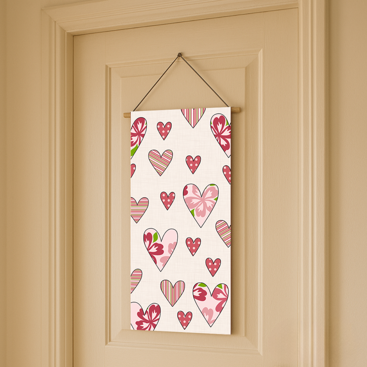 Valentine’s Day Door Hanger Downloadable PDF Quilt Pattern