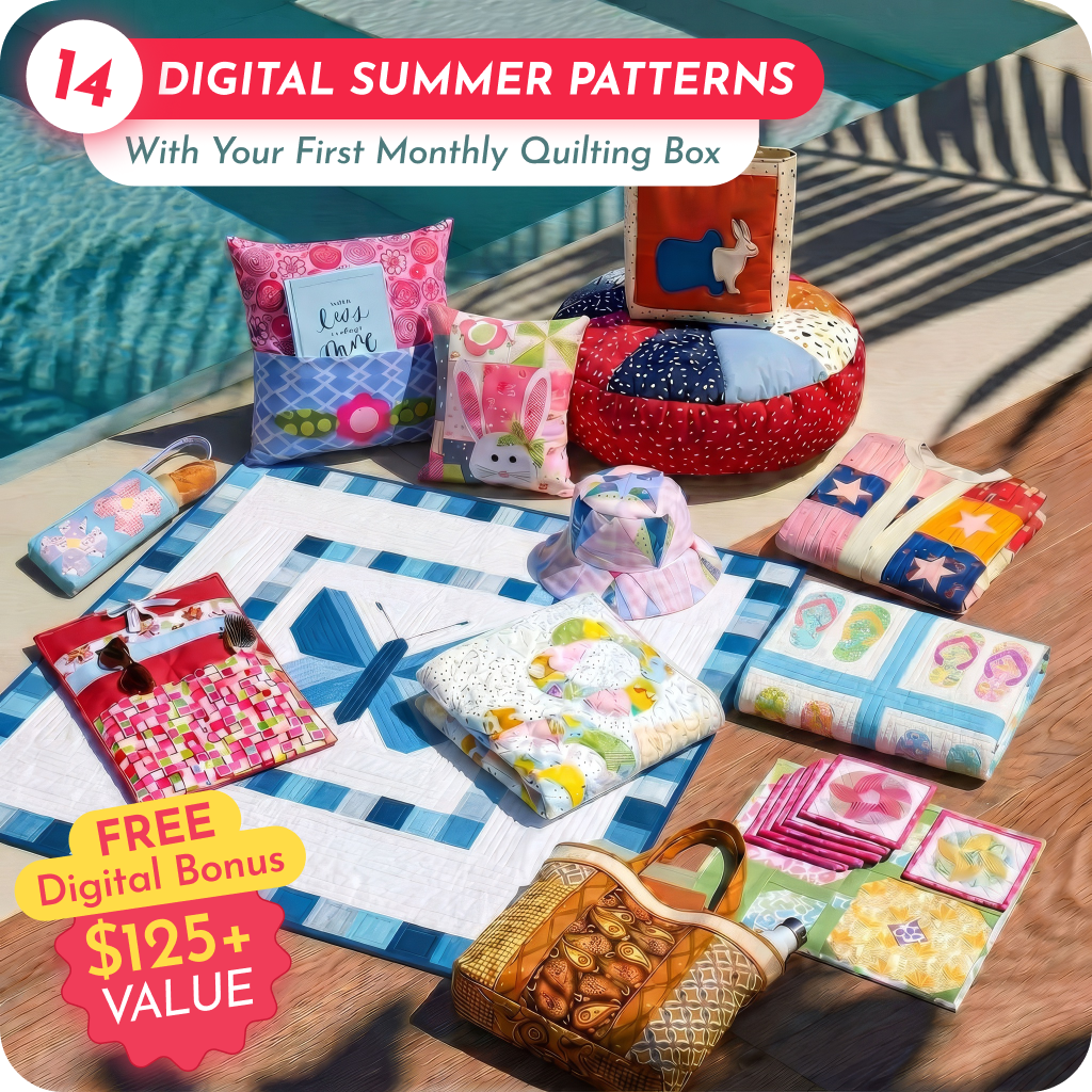14 Downloadable PDF Summer Bundle Patterns (sent via email)