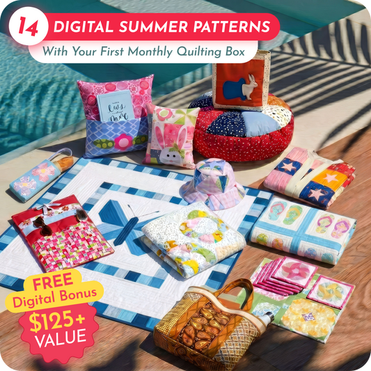 14 Downloadable PDF Summer Bundle Patterns (sent via email)