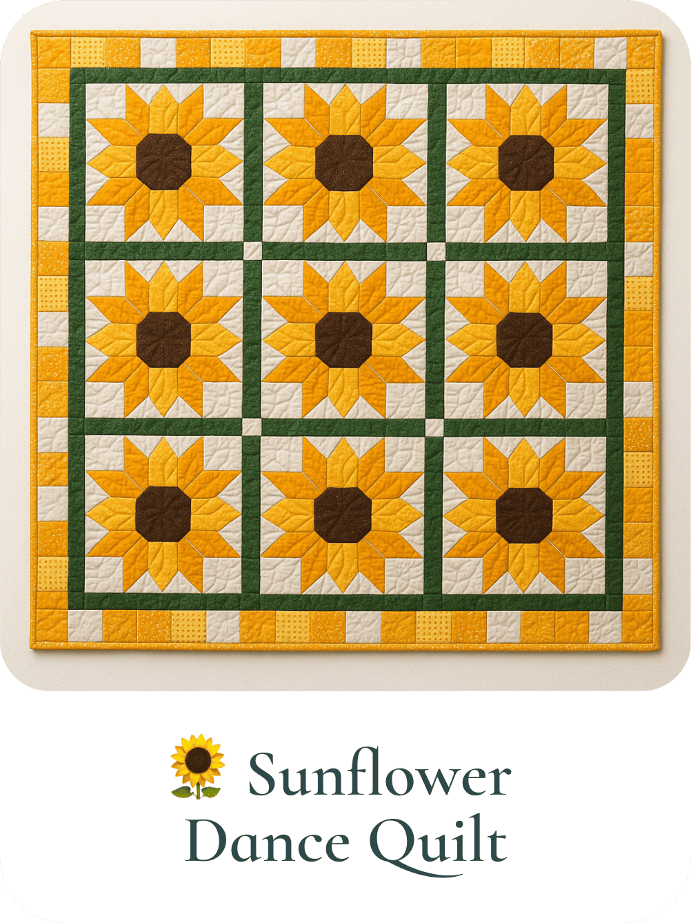 Timeless floral curves for a cozy, elegant quilt