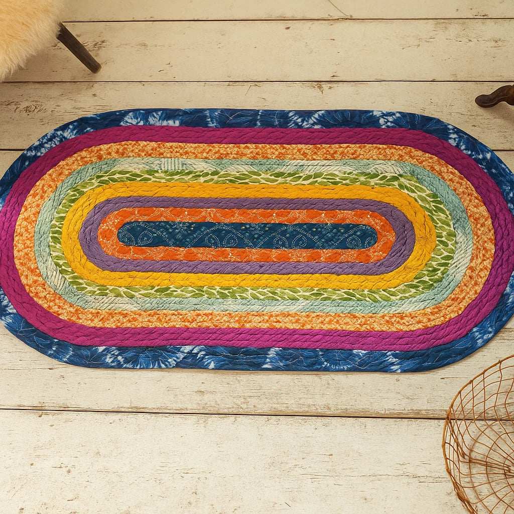 Jelly Roll Rug Sunset Rug Mrs. Quilty: Jelly Roll Rug - Unique Quilted Rug!