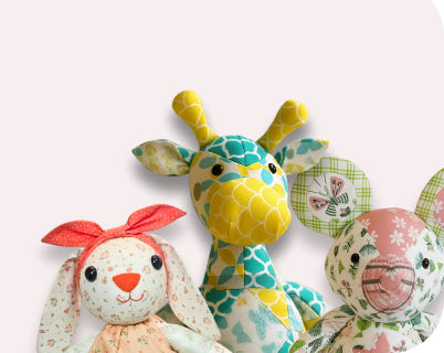 Plush toys you can make with your free patterns