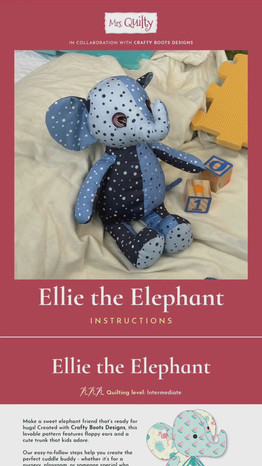 Ellie the elephant instructions