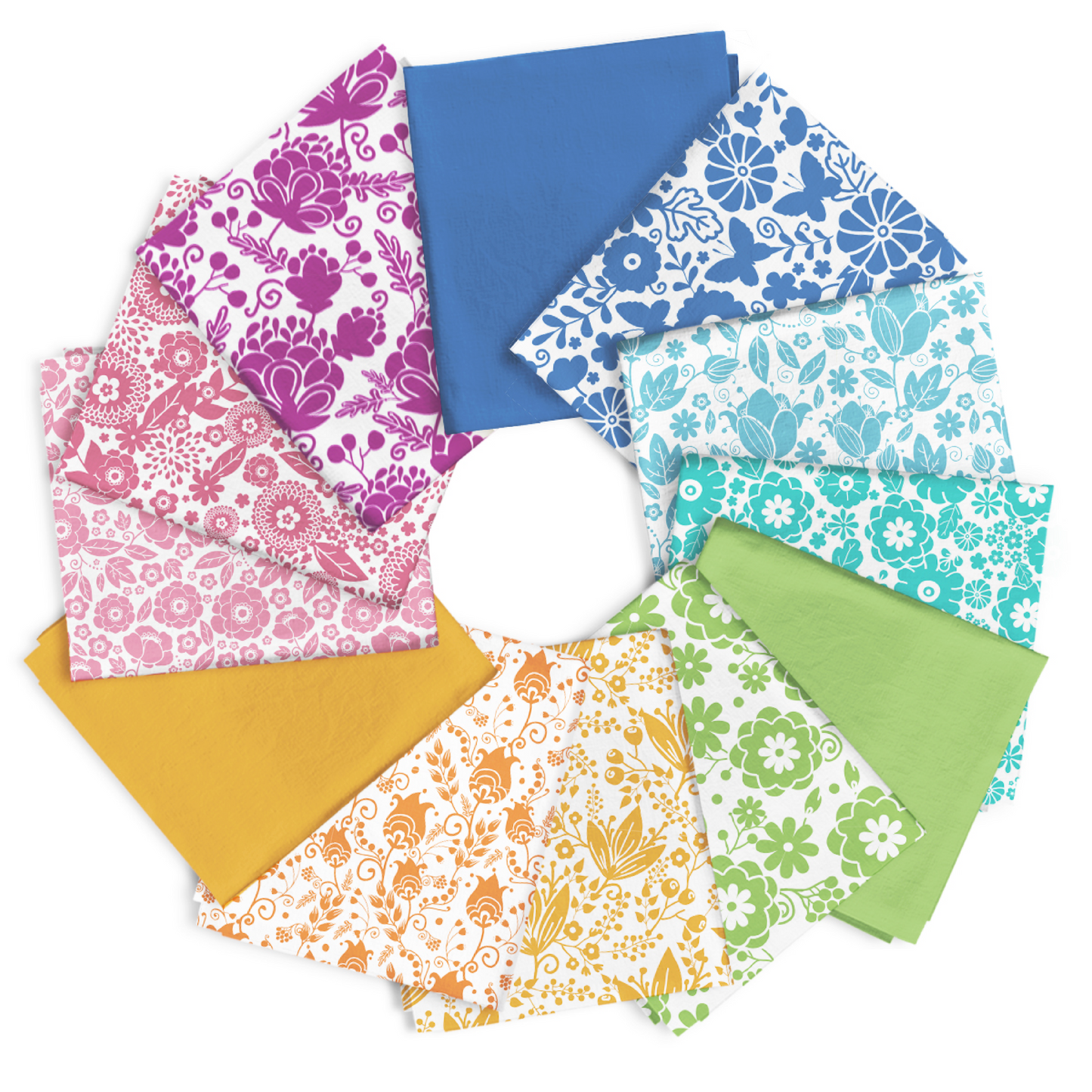 Eternal Rainbow Bloom - Fat Quarter Bundle